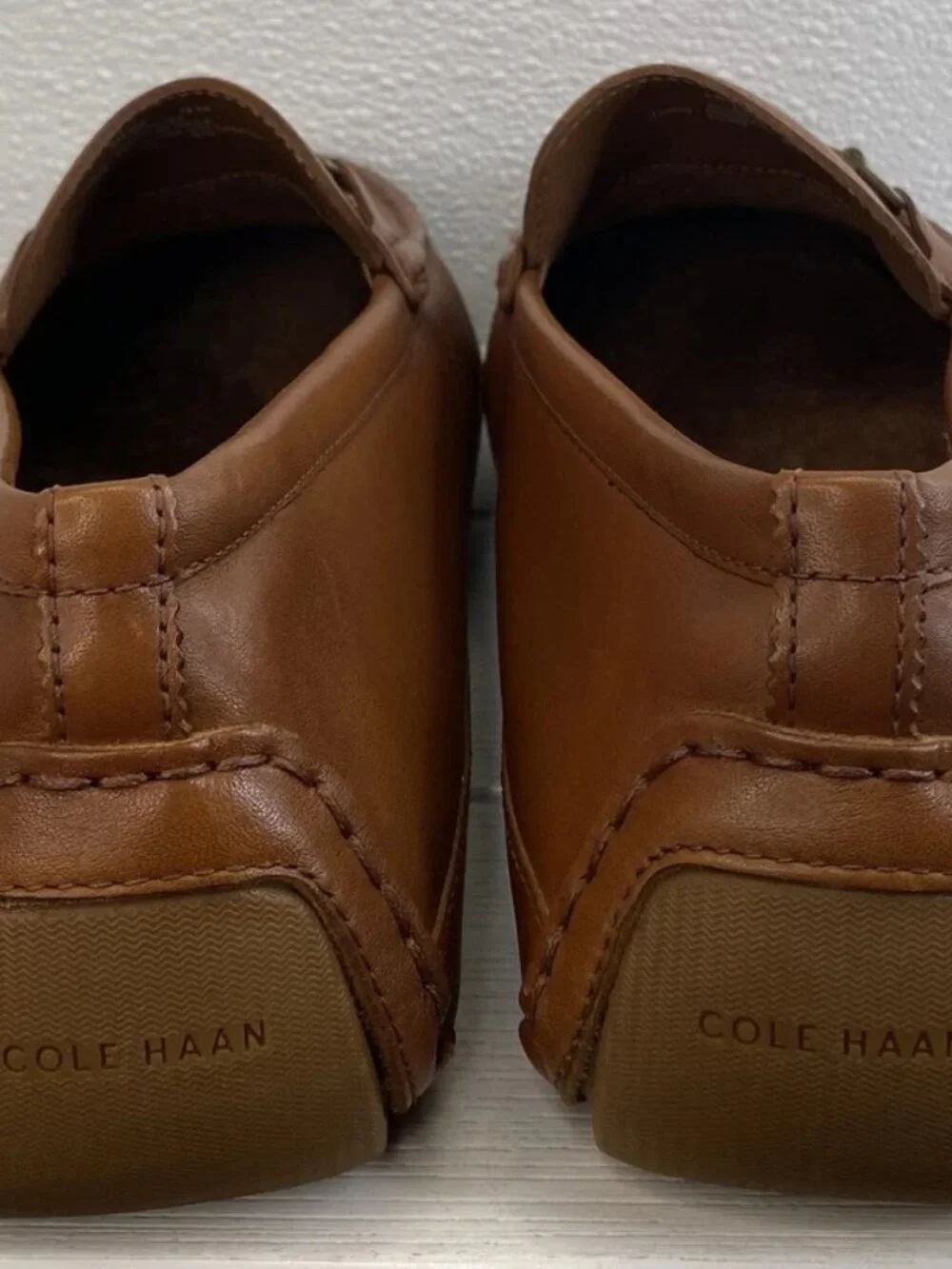 Cole Haan Wyatt Driver Loafers Men's Size 13M British Tan Leather Bit Buckle